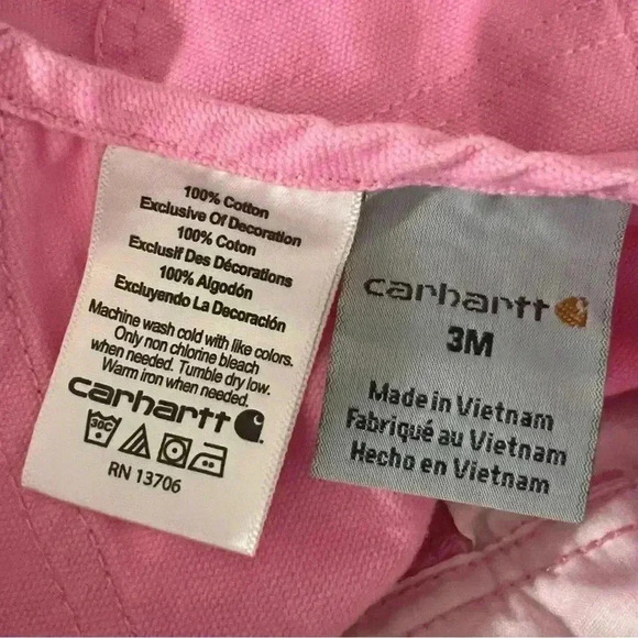 Baby Girl Carhartt Overalls - Picture 3 of 5